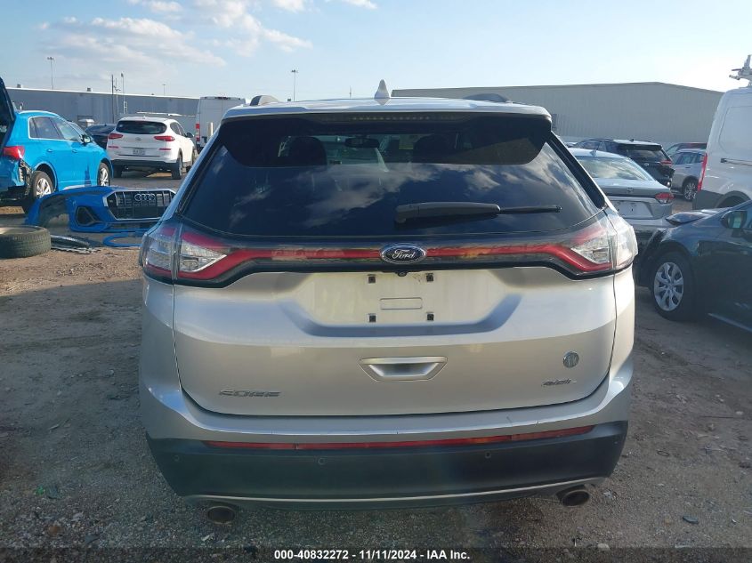 2015 Ford Edge Sel VIN: 2FMTK3J89FBB38300 Lot: 40832272