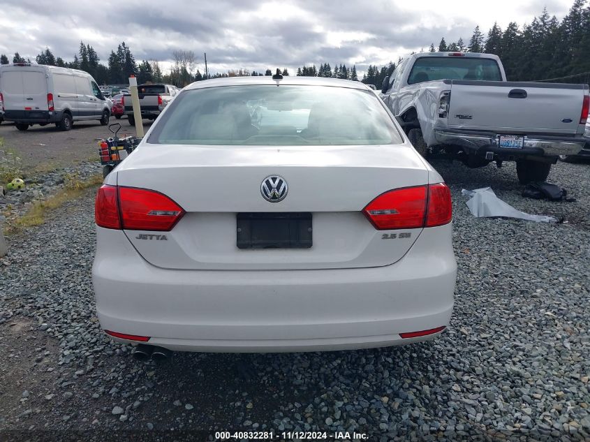 2012 Volkswagen Jetta 2.5L Se VIN: 3VWDP7AJ9CM396800 Lot: 40832281