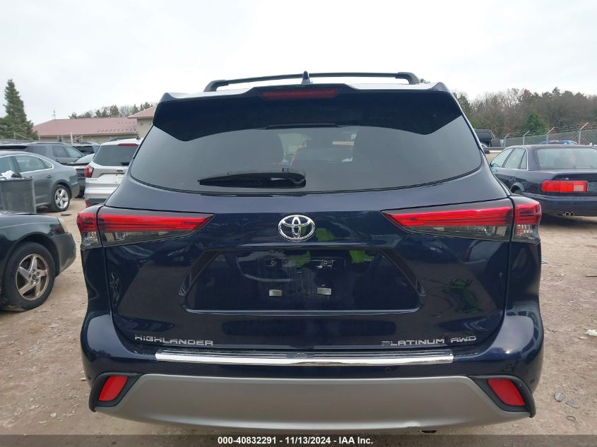 2020 Toyota Highlander Platinum VIN: 5TDFZRBH6LS004028 Lot: 40832291