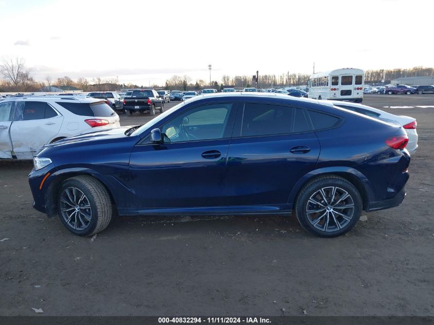 2022 BMW X6 M50I VIN: 5UXCY8C0XN9K56387 Lot: 40832294