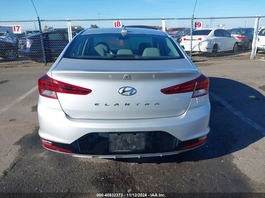 2019 Hyundai Elantra Sel VIN: KMHD84LF9KU766740 Lot: 40832373