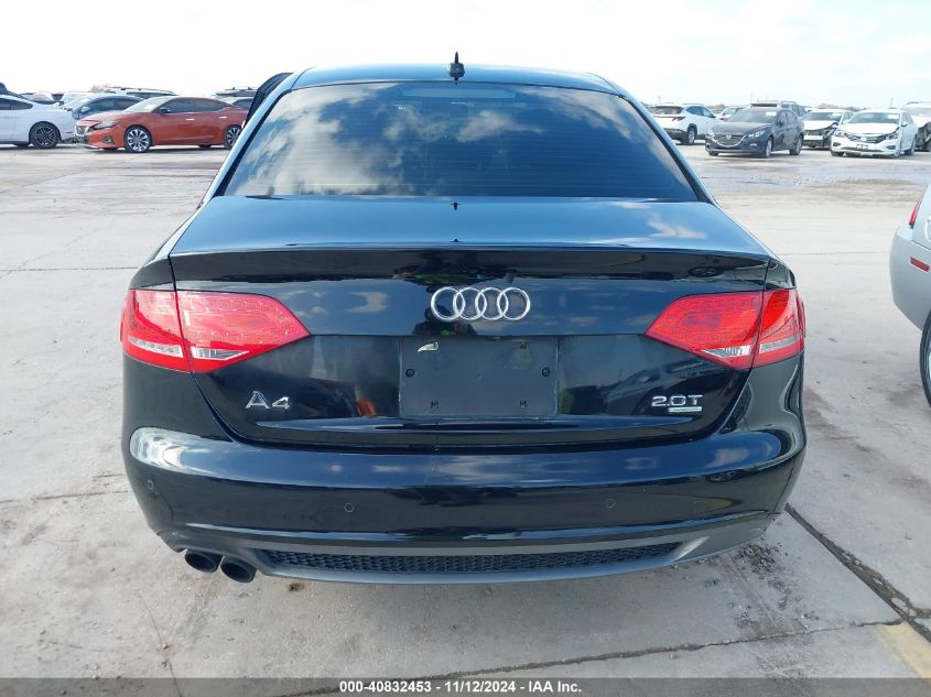 2012 Audi A4 2.0T Premium VIN: WAUFFAFL4CA115342 Lot: 40832453