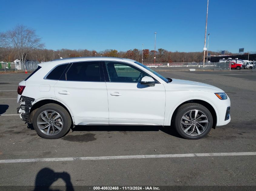 2021 Audi Q5 Premium 45 Tfsi Quattro S Tronic VIN: WA1AAAFY3M2017254 Lot: 40832468