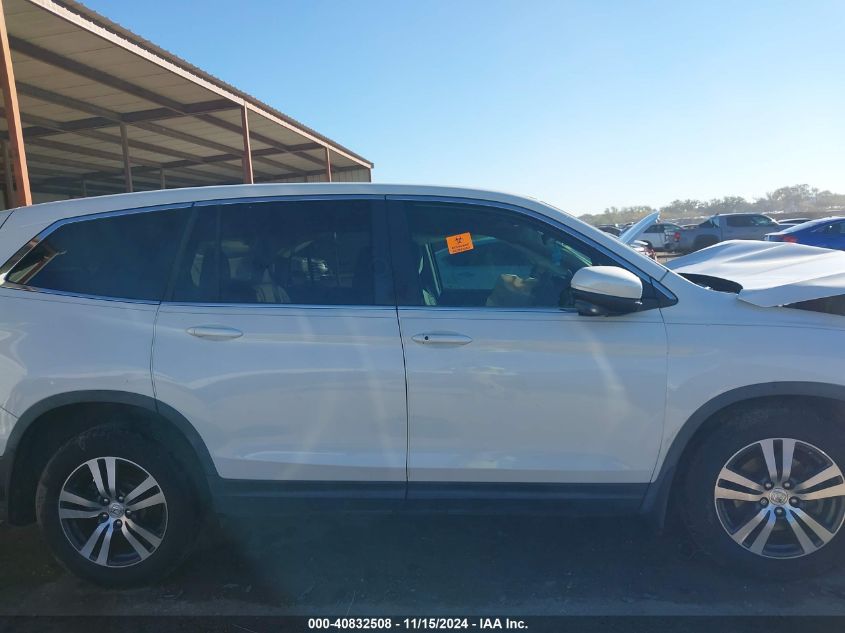 2016 Honda Pilot Ex VIN: 5FNYF5H44GB012850 Lot: 40832508