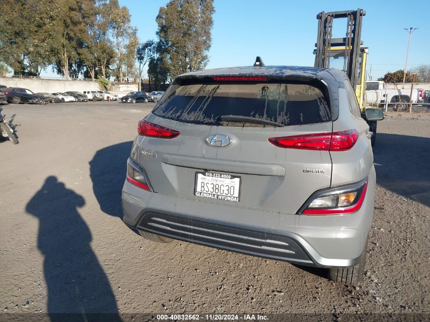 2022 Hyundai Kona Electric Sel VIN: KM8K23AG8NU141104 Lot: 40832562