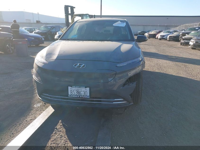 2022 Hyundai Kona Electric Sel VIN: KM8K23AG8NU141104 Lot: 40832562