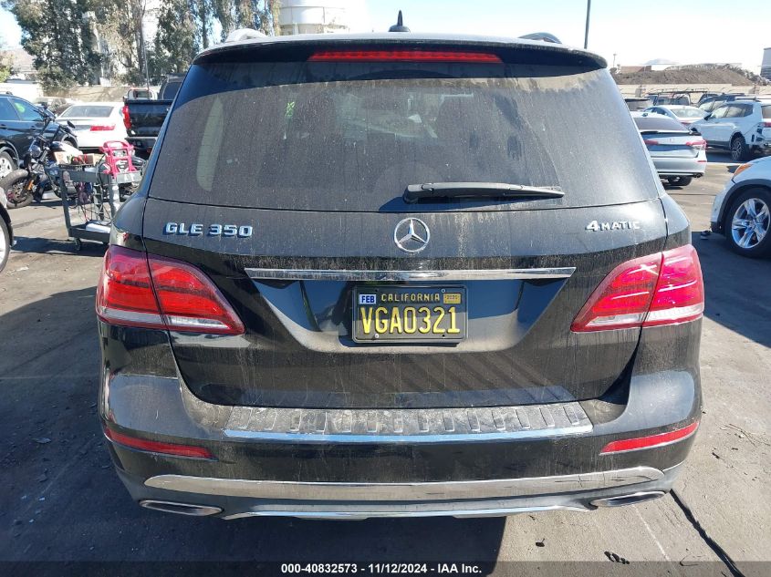 2016 Mercedes-Benz Gle 350 VIN: 4JGDA5JB3GA710196 Lot: 40832573