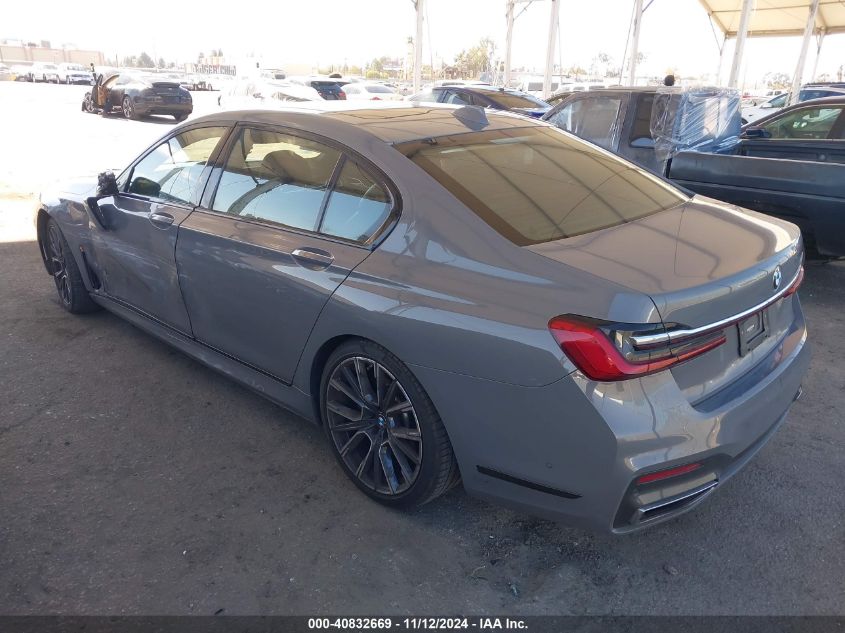 VIN WBA7T2C0XNCJ65683 2022 BMW 7 Series, 740 I no.3