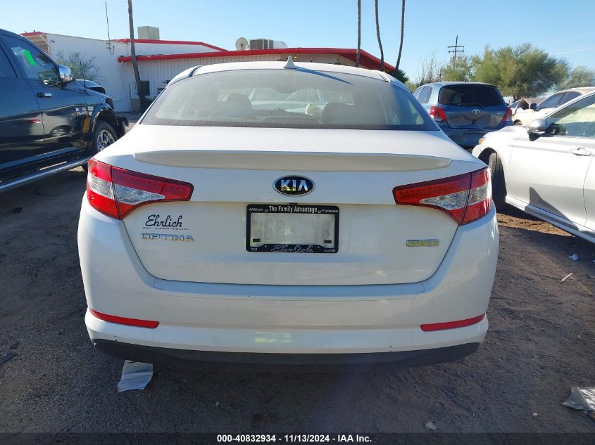 2013 Kia Optima Hybrid Lx VIN: KNAGM4AD1D5060189 Lot: 40832934