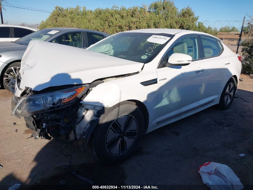 2013 Kia Optima Hybrid Lx VIN: KNAGM4AD1D5060189 Lot: 40832934