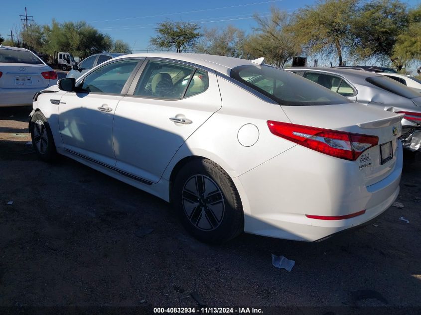 2013 Kia Optima Hybrid Lx VIN: KNAGM4AD1D5060189 Lot: 40832934