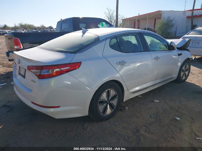 2013 Kia Optima Hybrid Lx VIN: KNAGM4AD1D5060189 Lot: 40832934