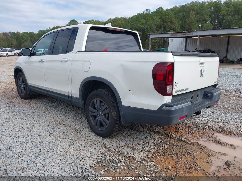 2018 Honda Ridgeline Sport VIN: 5FPYK3F1XJB001956 Lot: 40832962