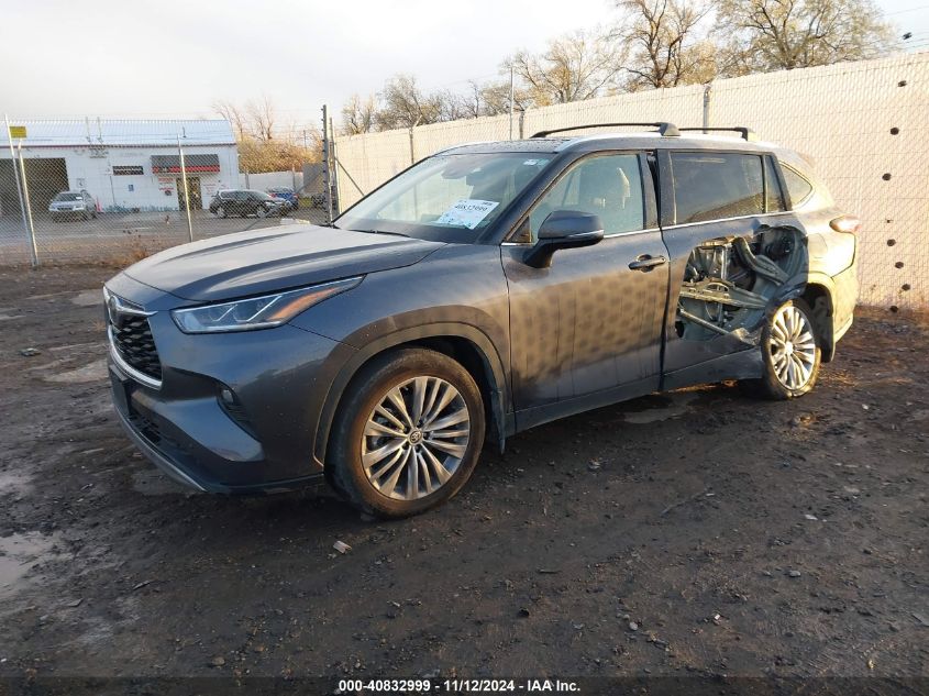 2022 Toyota Highlander Platinum VIN: 5TDFZRBH4NS252622 Lot: 40832999