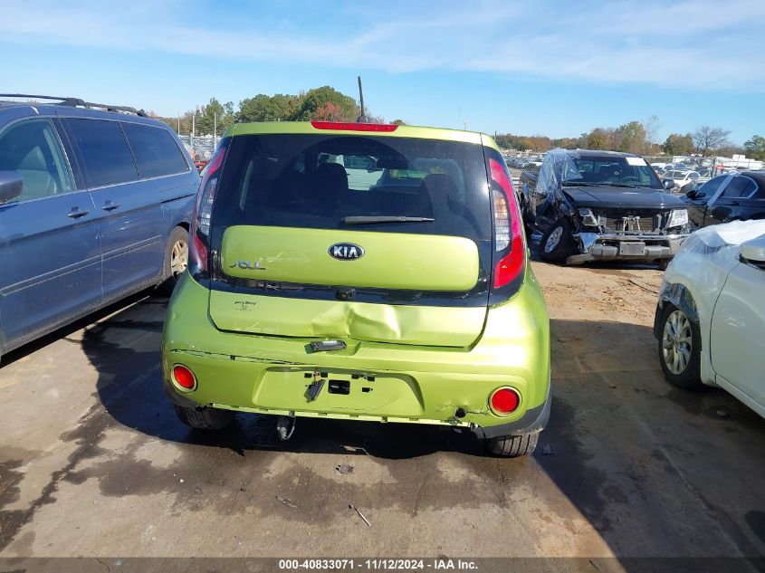 2017 Kia Soul + VIN: KNDJP3A56H7882788 Lot: 40833071