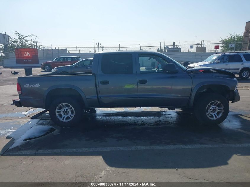 2004 Dodge Dakota Sport/Sxt VIN: 1D7HG38K94S504844 Lot: 40833074