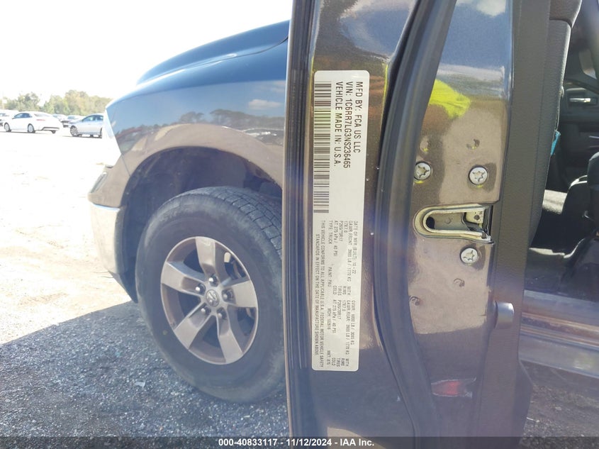 2022 Ram 1500 Classic Slt 4X4 5'7 Box VIN: 1C6RR7LG3NS236465 Lot: 40833117