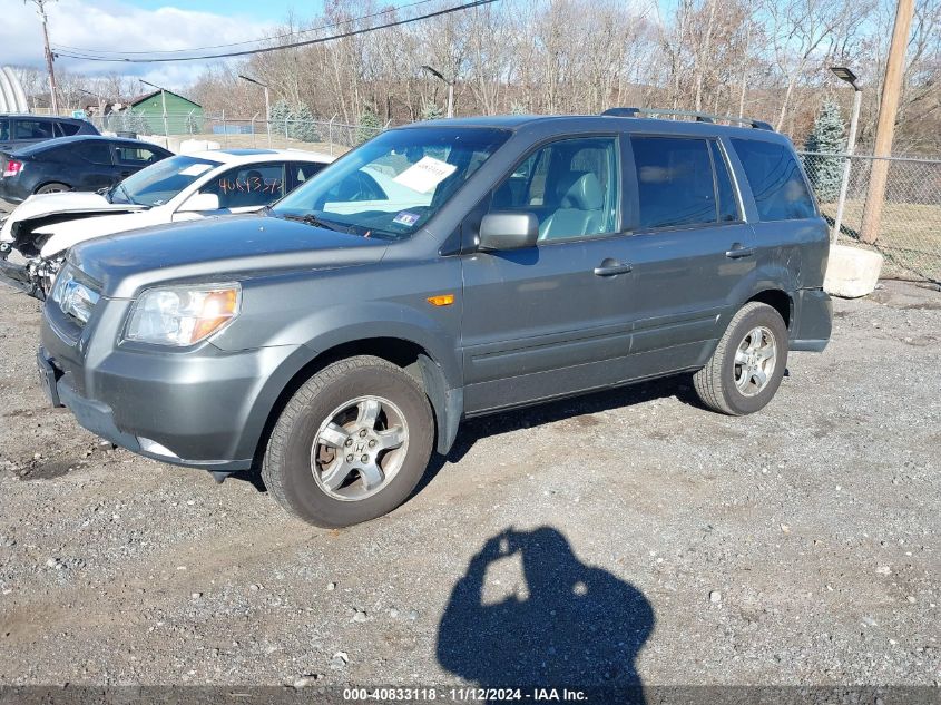 2007 Honda Pilot Ex-L VIN: 5FNYF18697B013499 Lot: 40833118