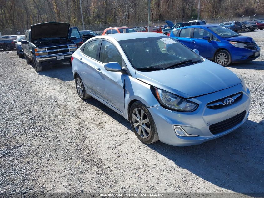 2012 Hyundai Accent Gls VIN: KMHCU4AE4CU069091 Lot: 40833134