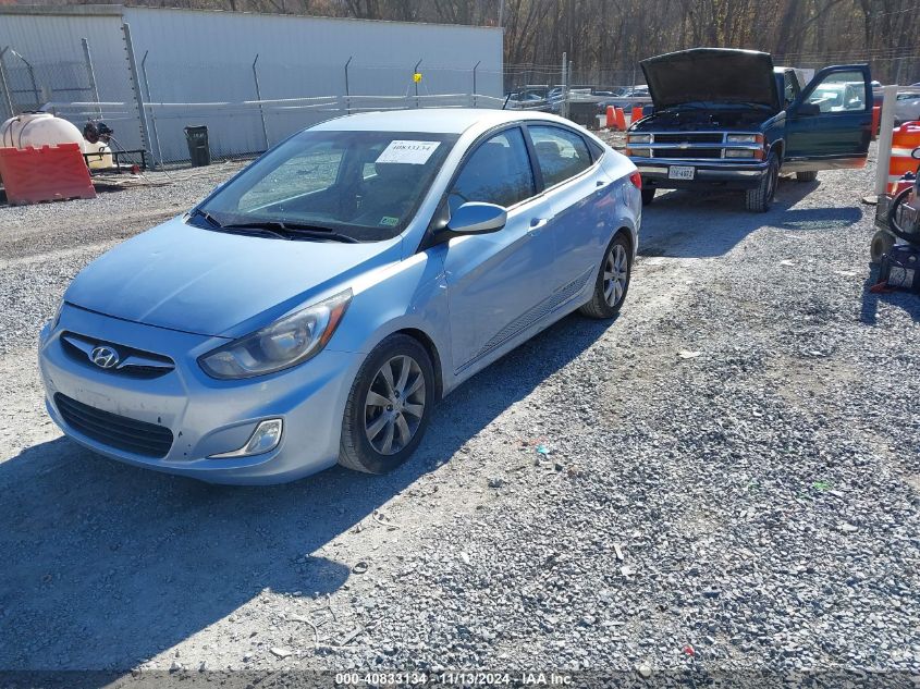 2012 Hyundai Accent Gls VIN: KMHCU4AE4CU069091 Lot: 40833134