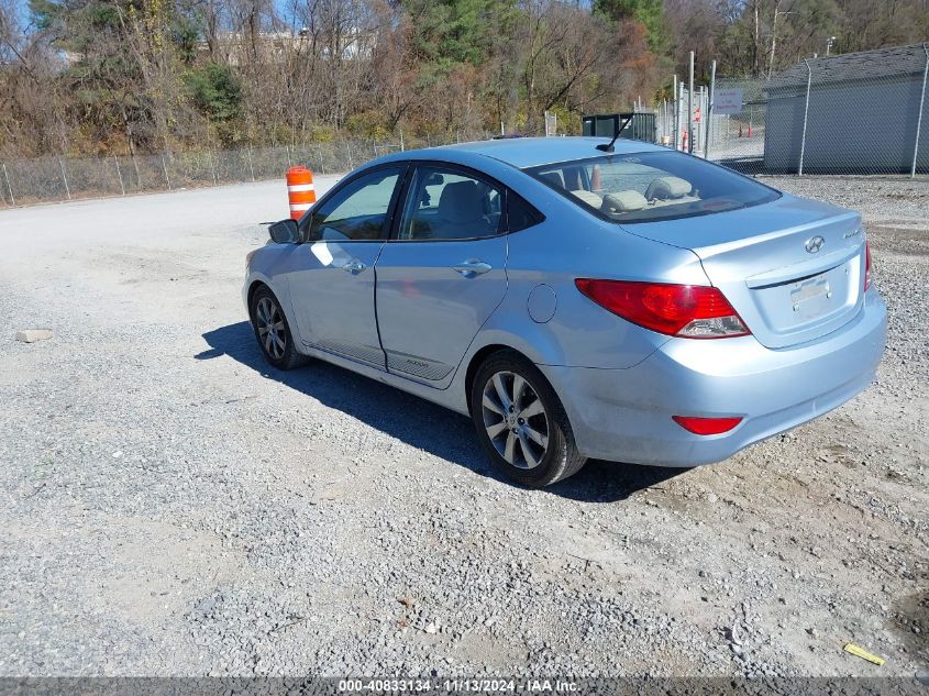 2012 Hyundai Accent Gls VIN: KMHCU4AE4CU069091 Lot: 40833134