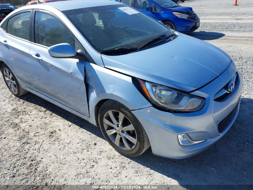 2012 Hyundai Accent Gls VIN: KMHCU4AE4CU069091 Lot: 40833134