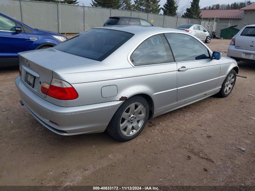 2002 BMW 325Ci VIN: WBABN334X2JW53102 Lot: 40833172