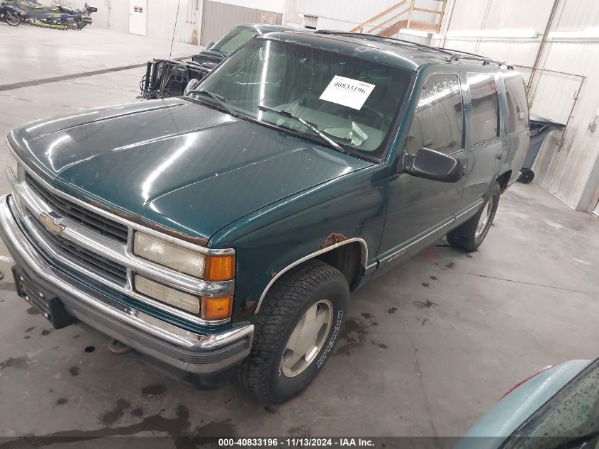 1996 Chevrolet Tahoe K1500 VIN: 1GNEK13R8TJ301444 Lot: 40833196