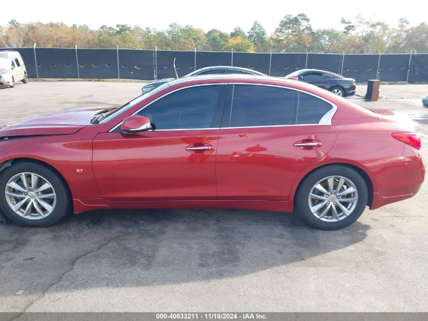 2014 Infiniti Q50 Premium VIN: JN1BV7AP2EM672448 Lot: 40833211