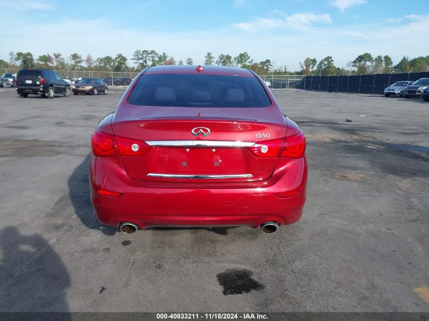 2014 Infiniti Q50 Premium VIN: JN1BV7AP2EM672448 Lot: 40833211