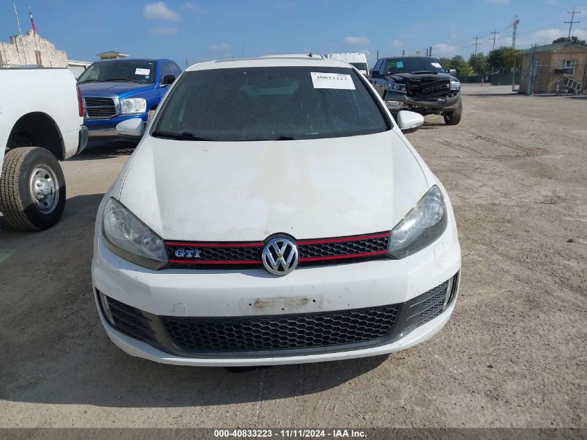 2012 Volkswagen Gti 4-Door VIN: WVWHD7AJXCW128979 Lot: 40833223