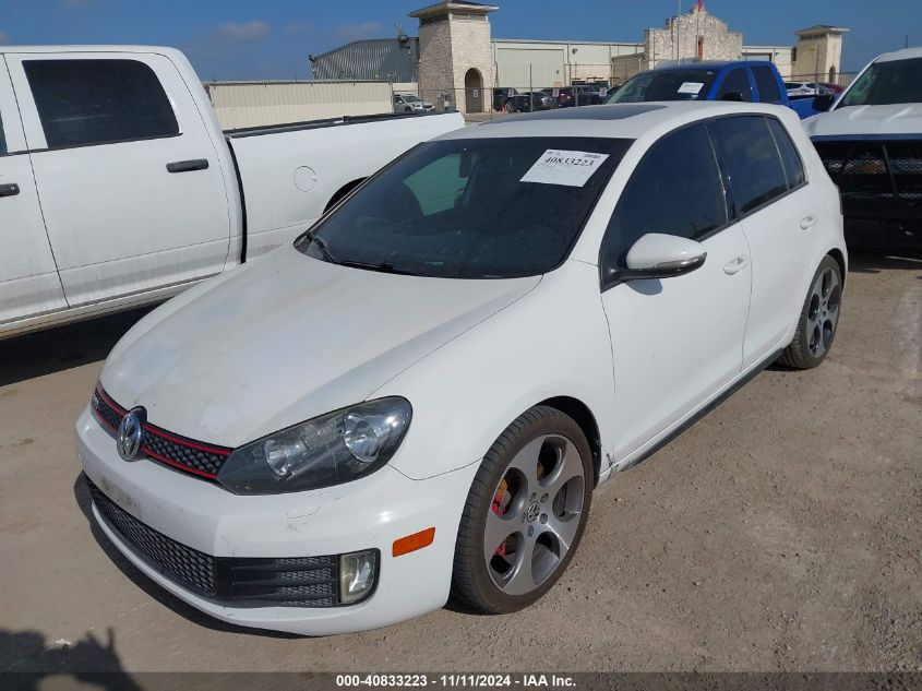 2012 Volkswagen Gti 4-Door VIN: WVWHD7AJXCW128979 Lot: 40833223