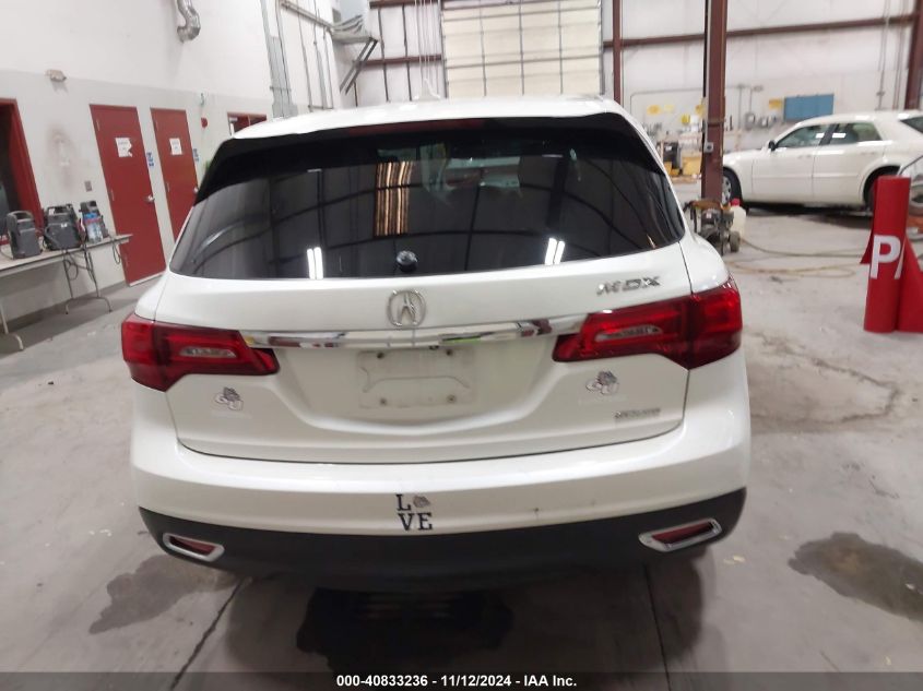 2016 Acura Mdx Acurawatch Plus Package VIN: 5FRYD4H22GB017459 Lot: 40833236