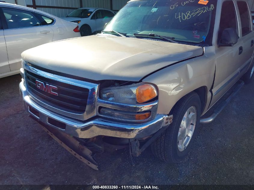 2005 GMC Sierra 1500 Sle VIN: 2GTEC13T451166798 Lot: 40833260