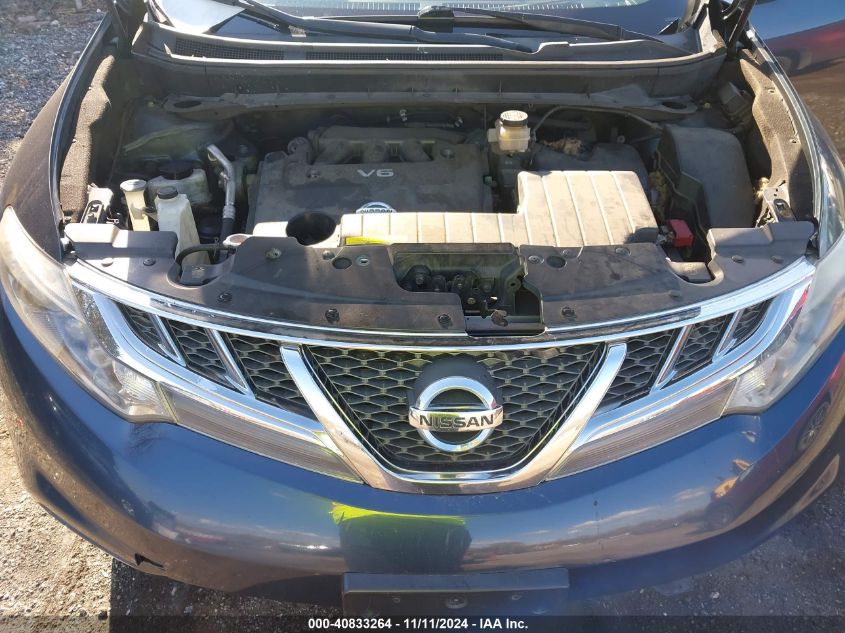 2014 Nissan Murano S/Sl/Sv/Le VIN: JN8AZ1MW5EW504390 Lot: 40833264