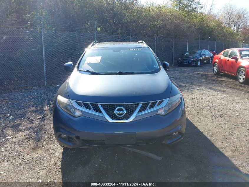 2014 Nissan Murano S/Sl/Sv/Le VIN: JN8AZ1MW5EW504390 Lot: 40833264