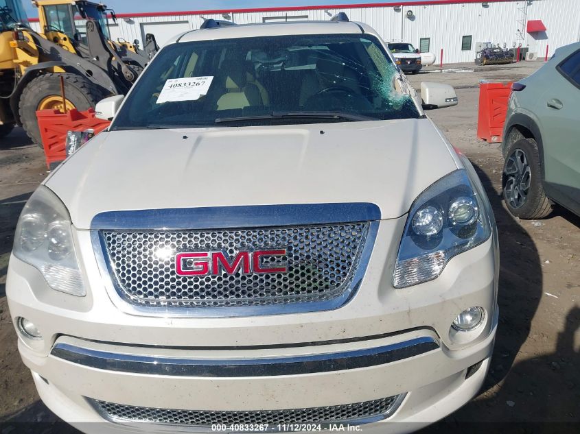 2011 GMC Acadia Denali VIN: 1GKKRTED6BJ293139 Lot: 40833267