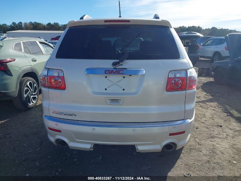 2011 GMC Acadia Denali VIN: 1GKKRTED6BJ293139 Lot: 40833267