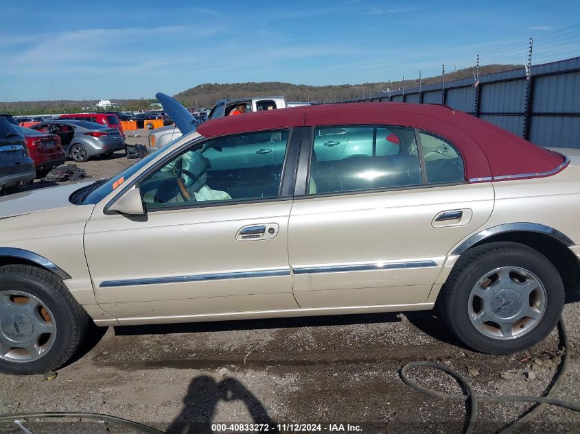 2000 Lincoln Continental VIN: 1LNHM97V2YY848600 Lot: 40833272