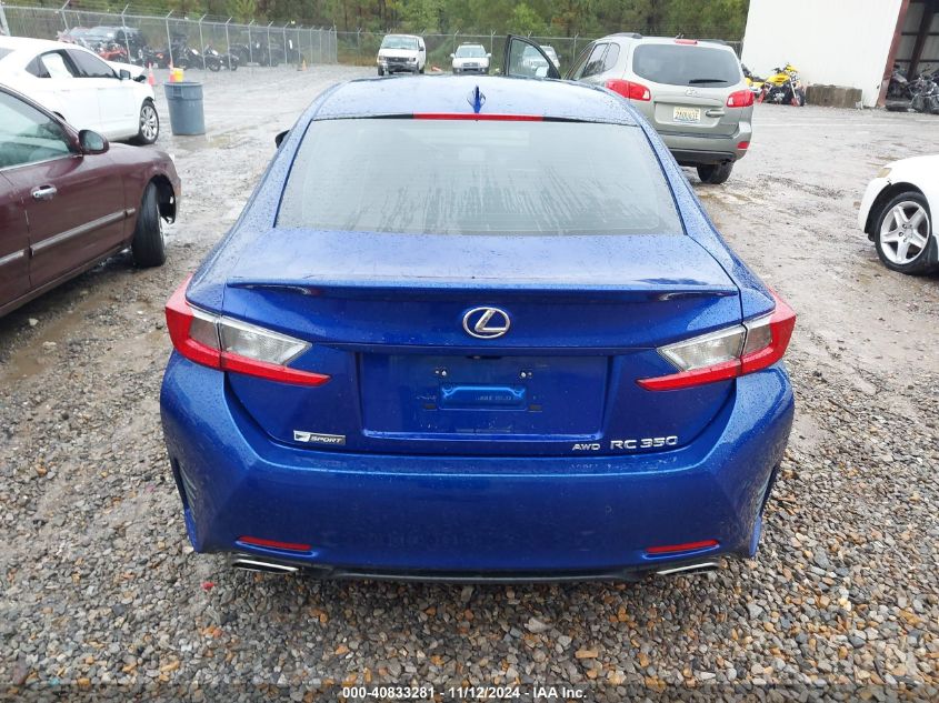 2016 Lexus Rc 350 VIN: JTHSE5BC5G5006998 Lot: 40833281