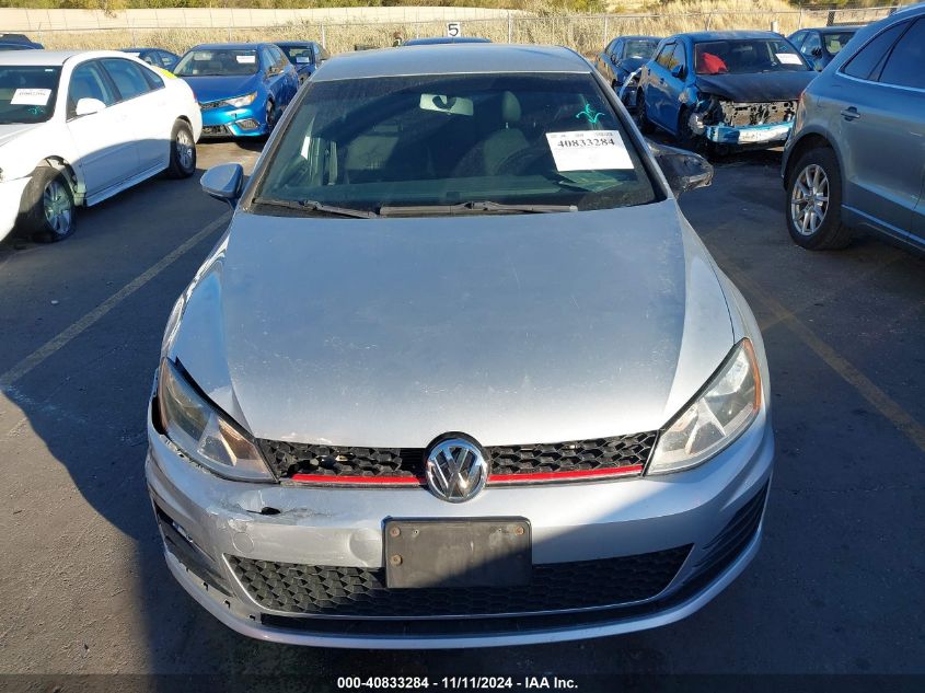 2015 Volkswagen Golf Gti 2.0T S 4-Door VIN: 3VW5T7AU0FM089868 Lot: 40833284