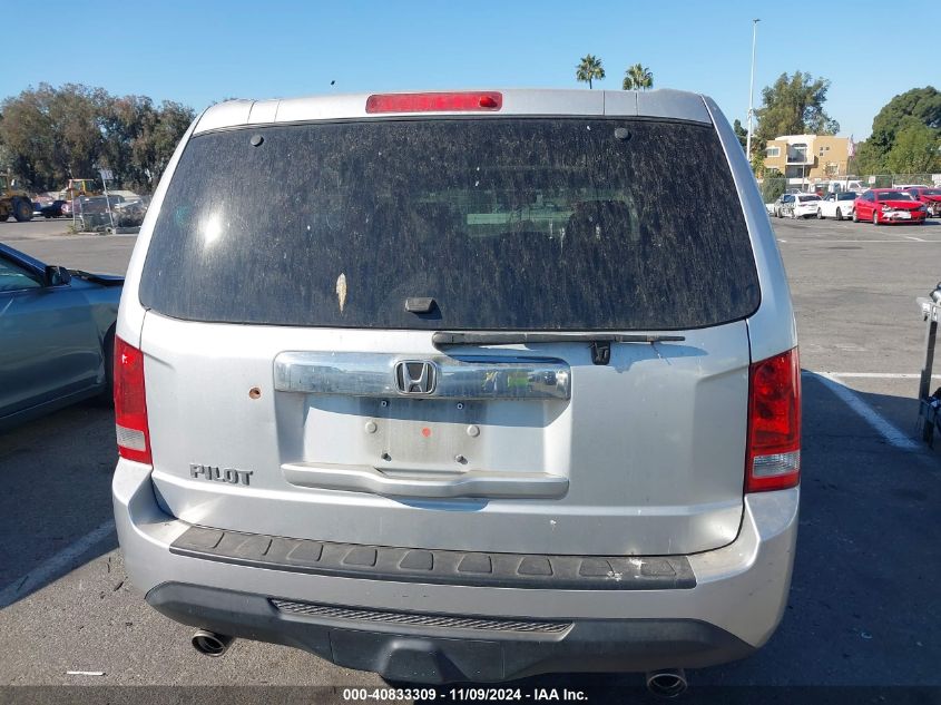 2012 Honda Pilot Ex-L VIN: 5FNYF3H51CB026048 Lot: 40833309