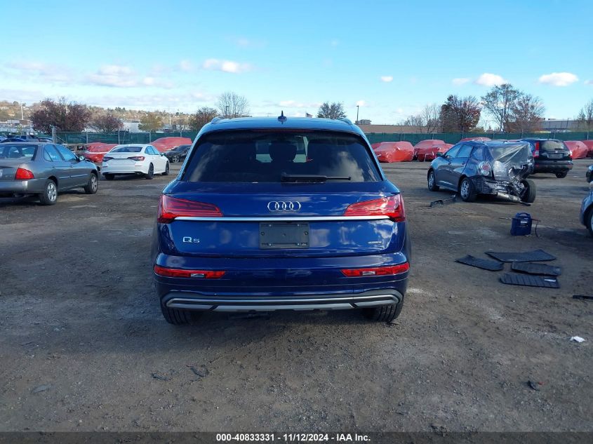 2023 Audi Q5 Premium 40 Tfsi Quattro S Tronic VIN: WA1ABAFY9P2141126 Lot: 40833331