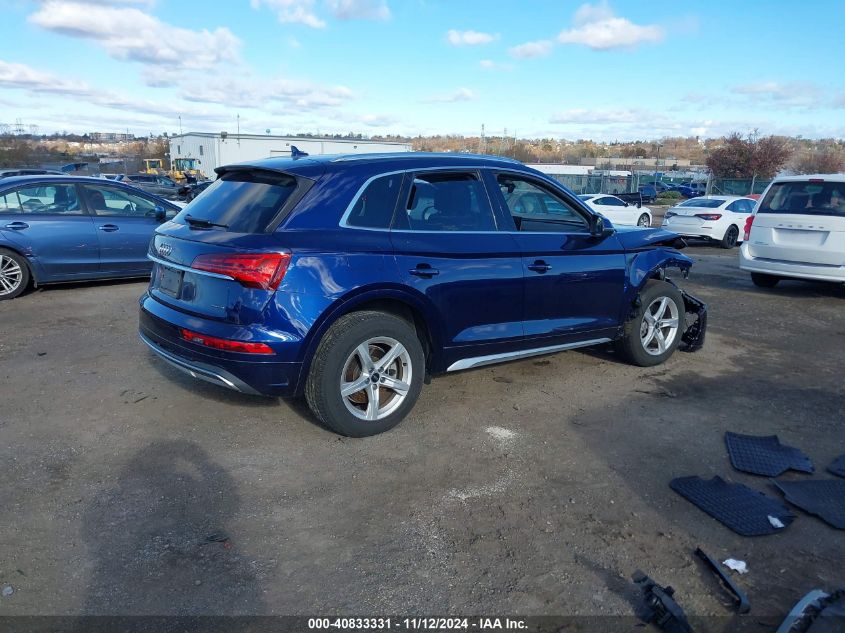 2023 Audi Q5 Premium 40 Tfsi Quattro S Tronic VIN: WA1ABAFY9P2141126 Lot: 40833331