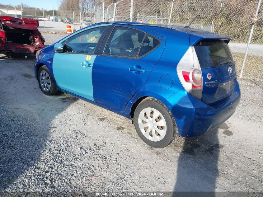 2012 Toyota Prius C Two VIN: JTDKDTB30C1015442 Lot: 40833356