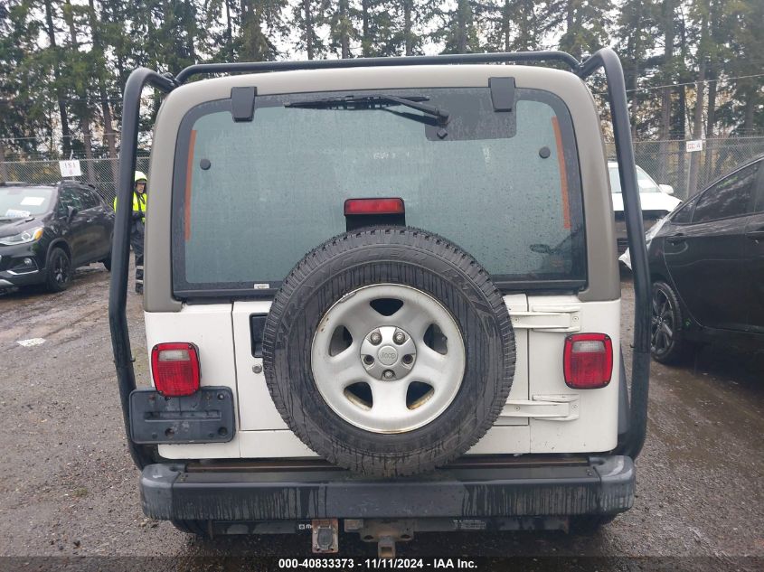 2003 Jeep Wrangler X VIN: 1J4FA39S73P352902 Lot: 40833373