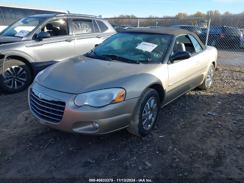 2004 Chrysler Sebring Limited VIN: 1C3EL65R74N362086 Lot: 40833375