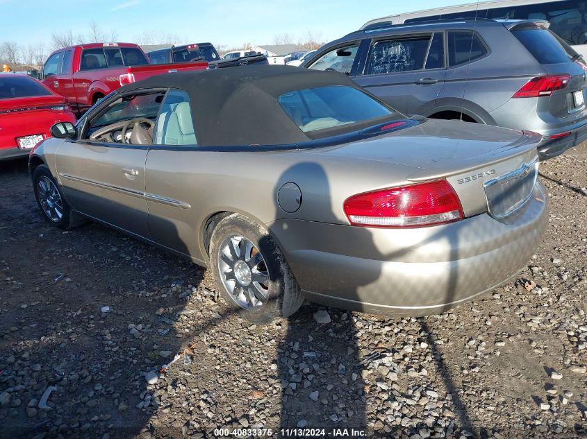 2004 Chrysler Sebring Limited VIN: 1C3EL65R74N362086 Lot: 40833375