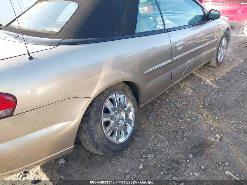 2004 Chrysler Sebring Limited VIN: 1C3EL65R74N362086 Lot: 40833375