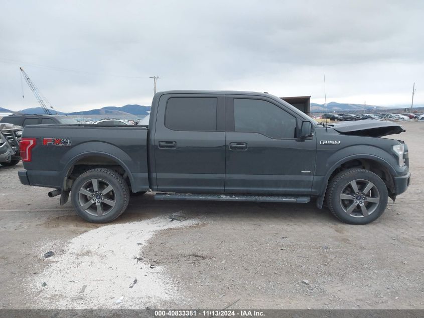 2016 Ford F-150 Lariat VIN: 1FTEW1EG7GFA92182 Lot: 40833381